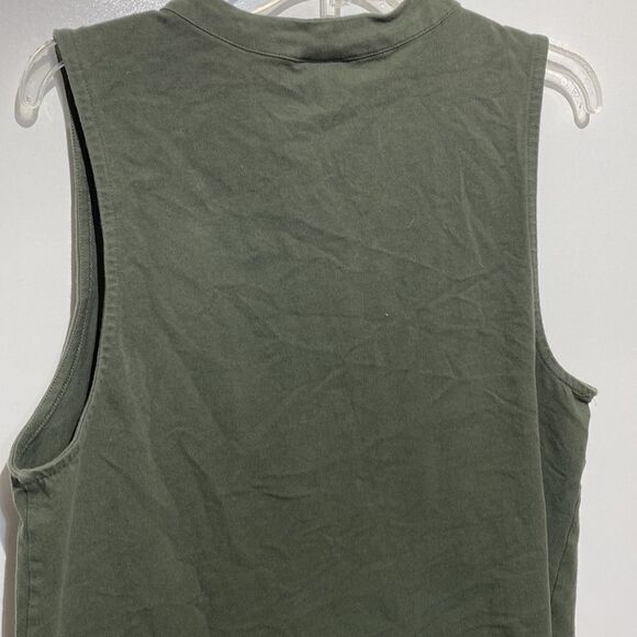 Women’s Torrid Green Sleeveless Low cut top size 3 - Picture 9 of 11